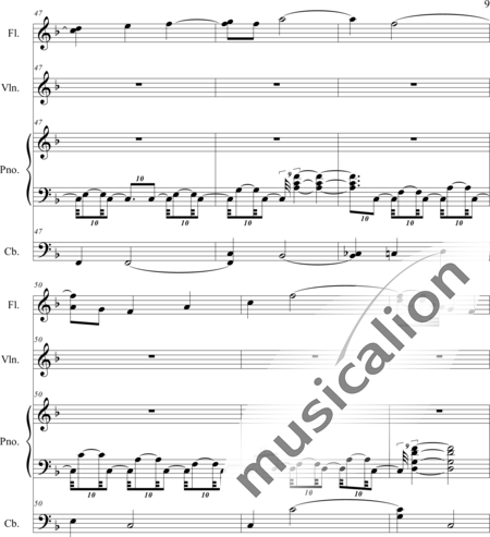 Weidner, Herb: Rose of Aberdeen - Violin+Flute+Pf:9