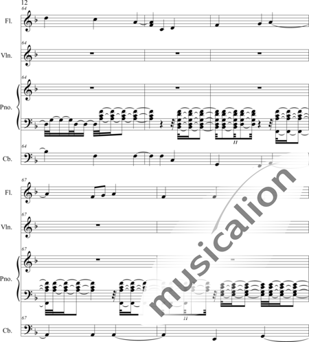 Weidner, Herb: Rose of Aberdeen - Violin+Flute+Pf:12