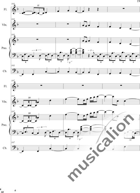 Weidner, Herb: Rose of Aberdeen - Violin+Flute+Pf:19