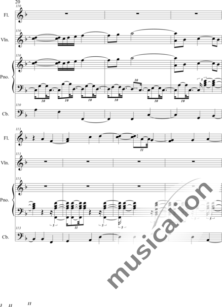Weidner, Herb: Rose of Aberdeen - Violin+Flute+Pf:20