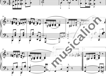 Handy, William Christopher: Memphis Blues - Klavier:1