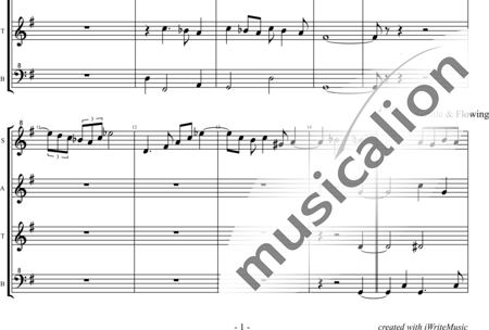 Foster, Stephen Collins: Old Folks at Home - for SATB - Recorder 4:1