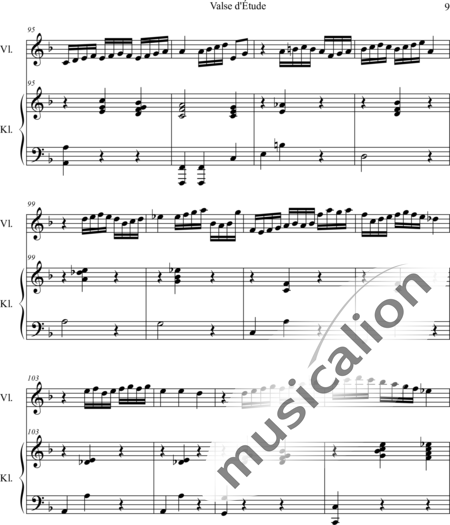 Weidner, Herb: Valse d'Étude - Violine+Klavier:9