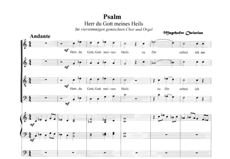 Mayrhofer, Christian: Psalm - Chor>SATB+Orgel>mPed:0