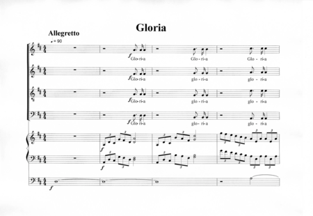 Mayrhofer, Christian: Mass "Cosmas und Damian" 2. Gloria - Choir>SATB+Organ>wped:0