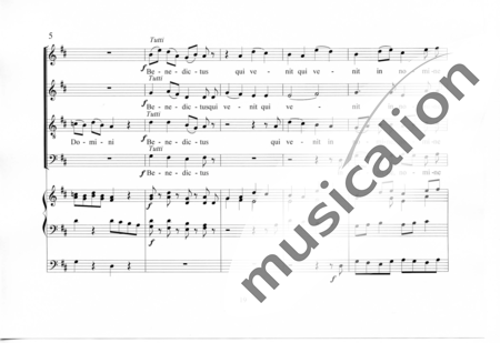 Mayrhofer, Christian: Mass "Cosmas und Damian" 5. Benedictus - Choir>SAB+Organ>wped:1