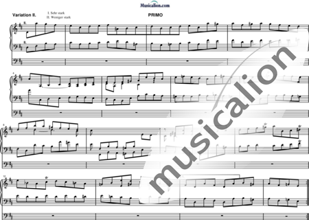 Schneider, Johann Julius: Variation II Primo 11 - Orgel:0