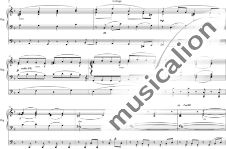 Dunham, Henry M.: Cortege - Orgel>mPed:1
