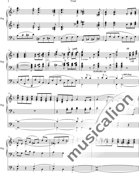 Dunham, Henry M.: Final - Orgel>mPed:2