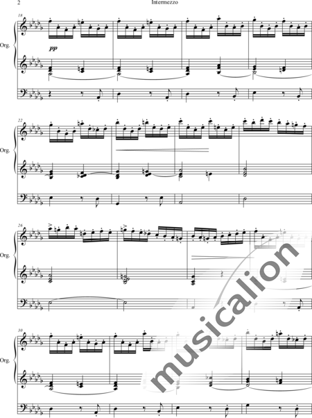 Callaerts, Joseph: Intermezzo b-moll - Orgel>mPed:2
