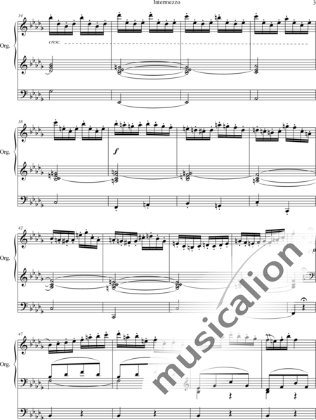Callaerts, Joseph: Intermezzo b-moll - Orgel>mPed:3