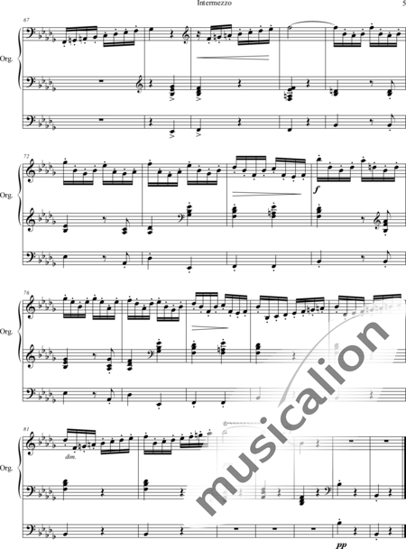Callaerts, Joseph: Intermezzo b-moll - Orgel>mPed:5