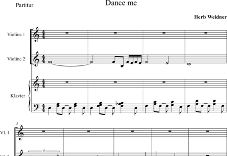 Weidner, Herb: Dance me - Violín 2+Piano:0