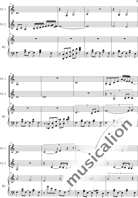 Weidner, Herb: Dance me - Violín 2+Piano:3