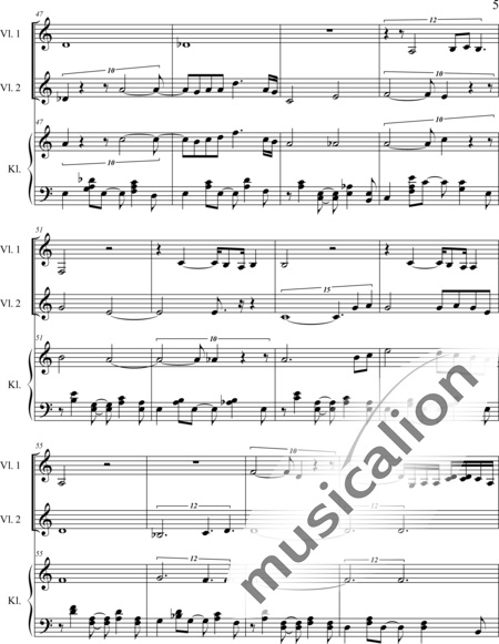 Weidner, Herb: Dance me - Violín 2+Piano:5