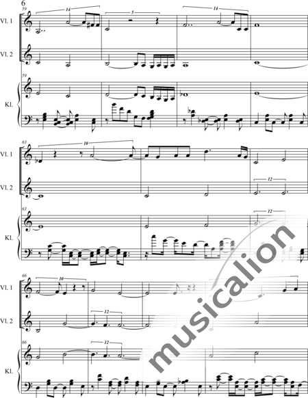 Weidner, Herb: Dance me - Violín 2+Piano:6