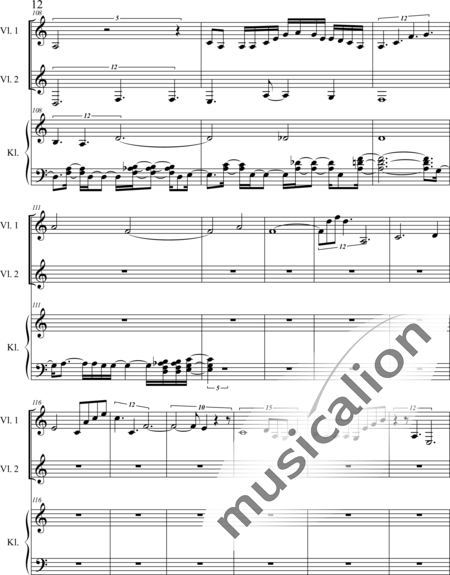 Weidner, Herb: Dance me - Violín 2+Piano:12