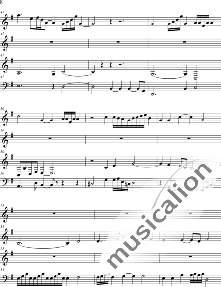 Weidner, Herb: Fuga - Violín+Fl+Vc:8