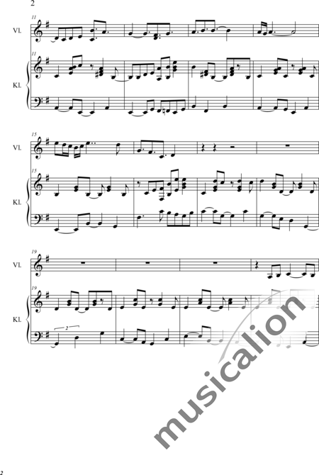 Weidner, Herb: L'Allée de L'Eau - Violine+Klavier:2