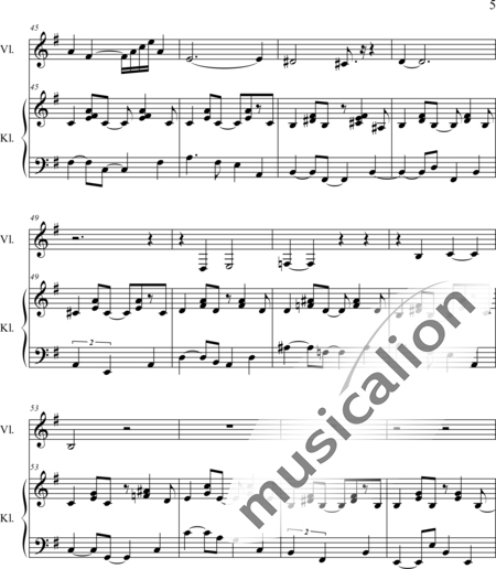 Weidner, Herb: L'Allée de L'Eau - Violine+Klavier:5