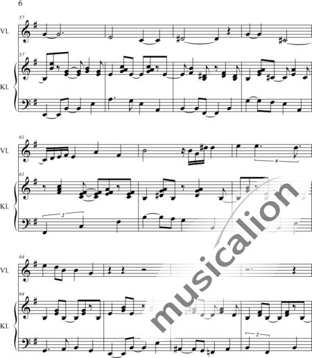 Weidner, Herb: L'Allée de L'Eau - Violine+Klavier:6