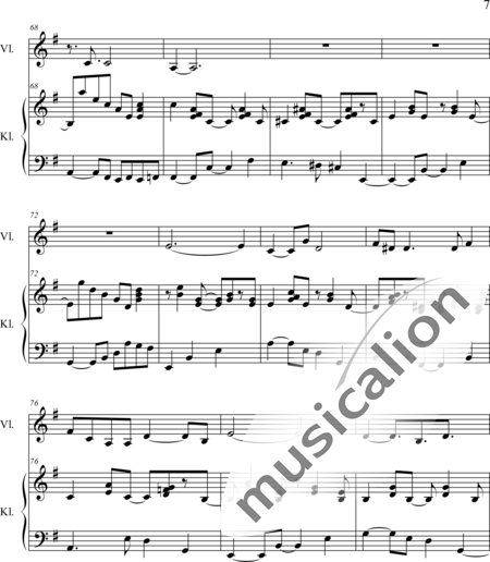 Weidner, Herb: L'Allée de L'Eau - Violine+Klavier:7