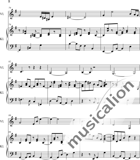 Weidner, Herb: L'Allée de L'Eau - Violine+Klavier:8
