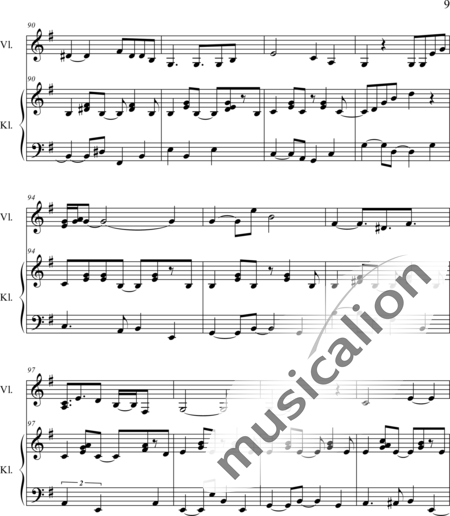 Weidner, Herb: L'Allée de L'Eau - Violine+Klavier:9