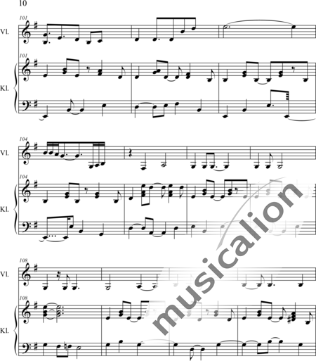 Weidner, Herb: L'Allée de L'Eau - Violine+Klavier:10