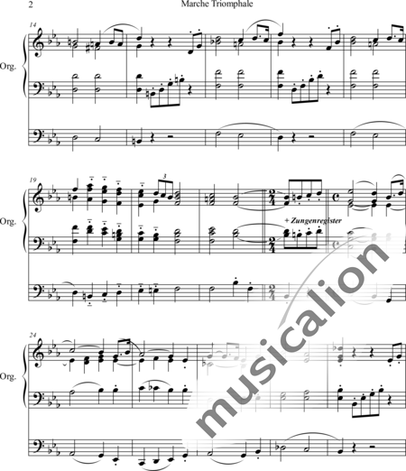 Wachs, Paul: Marche Triomphale - Orgel>mPed:2