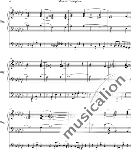 Wachs, Paul: Marche Triomphale - Orgel>mPed:4