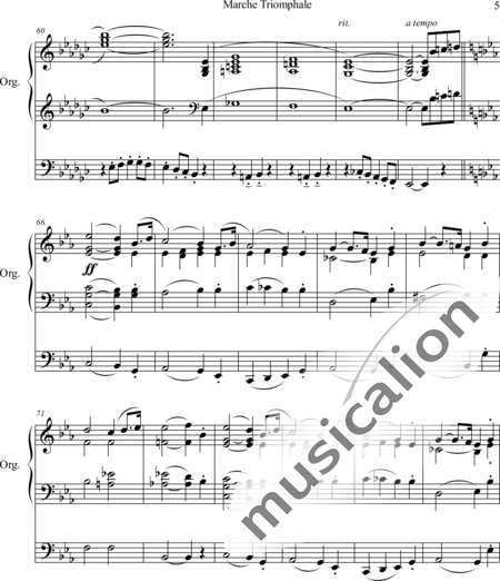Wachs, Paul: Marche Triomphale - Orgel>mPed:5