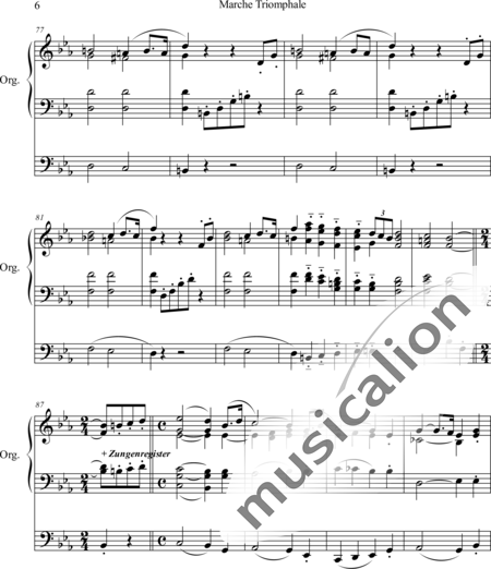 Wachs, Paul: Marche Triomphale - Orgel>mPed:6