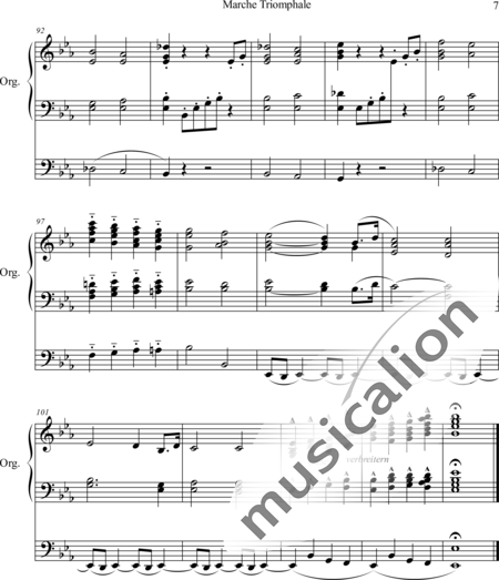Wachs, Paul: Marche Triomphale - Orgel>mPed:7