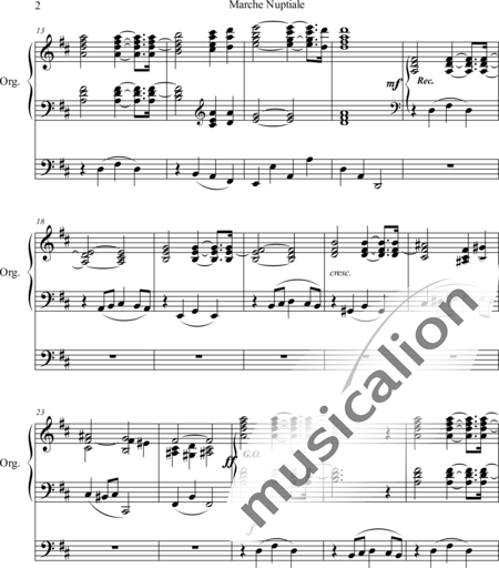 Wachs, Paul: Wedding Procession D Major - Órgano>cPed:2