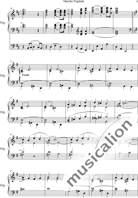 Wachs, Paul: Wedding Procession D Major - Órgano>cPed:3