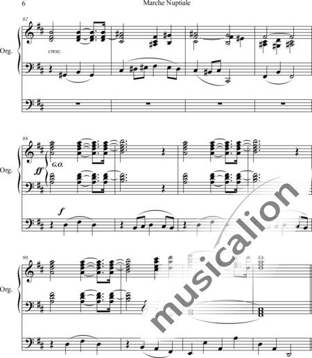 Wachs, Paul: Wedding Procession D Major - Órgano>cPed:6