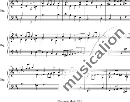 Wesley, Samuel: Fuga D-Dur - Orgel>mPed:1