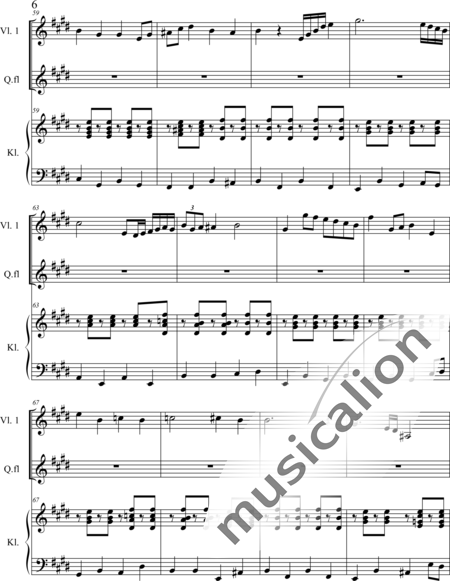 Weidner, Herb: Sun Flower Dance - Violín+Fl+Pno:6