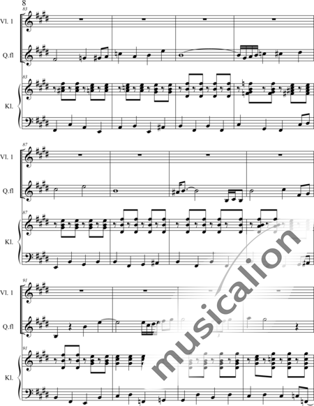 Weidner, Herb: Sun Flower Dance - Violín+Fl+Pno:8