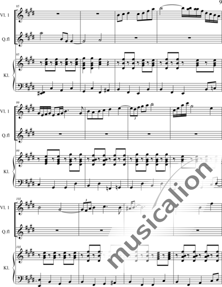 Weidner, Herb: Sun Flower Dance - Violín+Fl+Pno:9