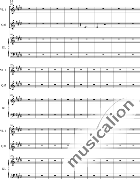 Weidner, Herb: Sun Flower Dance - Violín+Fl+Pno:14