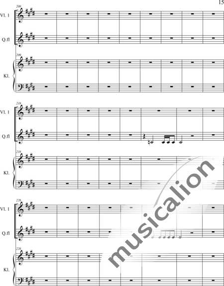 Weidner, Herb: Sun Flower Dance - Violín+Fl+Pno:15