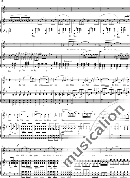 Loewe, Carl: Frühlingsankunft - Solo>Sop+Klavier:2