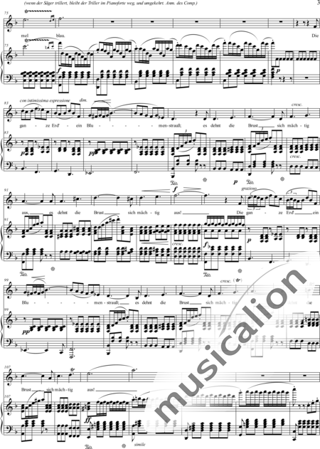 Loewe, Carl: Frühlingsankunft - Solo>Sop+Klavier:3