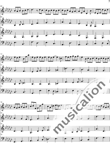 Weidner, Herb: Variation for a Melody in E flat Minor - Flauta+Pno+Vl:5