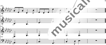Weidner, Herb: Variation for a Melody in E flat Minor - Flauta+Pno+Vl:7
