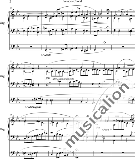 Schmitt, Alphonse: Prelude - Choral Es-Dur - Orgel>mPed:2