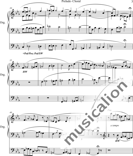 Schmitt, Alphonse: Prelude - Choral Es-Dur - Orgel>mPed:3