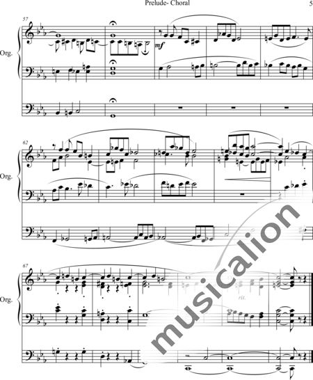 Schmitt, Alphonse: Prelude - Choral Es-Dur - Orgel>mPed:5